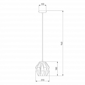 Подвесной светильник Eurosvet Moire 50137/1 черный