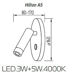 Бра с подсветкой TopDecor Hilton Hilton A5 12