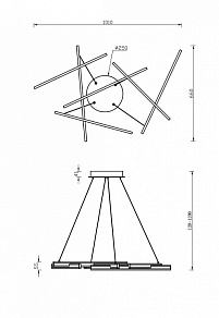 Подвесной светильник Maytoni Line MOD016PL-L75W