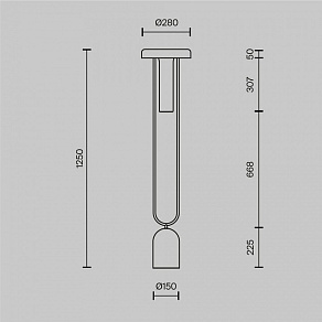 Торшер Maytoni Ikebana MOD463FL-L24BS3K