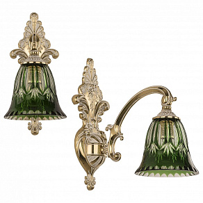 Бра Bohemia Ivele Crystal 7209 7209B14/1/175 GW P2 D Clear-Green/H-1I