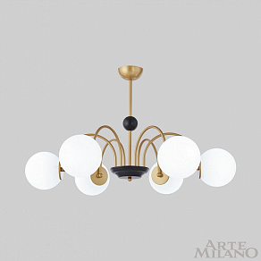 Люстра на штанге Arte Milano AM-Napoli 312066/D850/6 BS/BK
