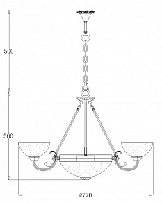 Потолочная люстра Freya Herbert FR2012-PL-09-BZ