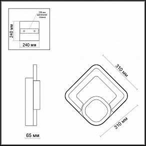 Бра Odeon Light Leo 4023/36WL