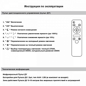 Люстра на штанге Reluce  24090-0.3-06 BK
