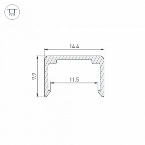 Профиль накладной Arlight WPH-FLEX 062505