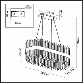Подвесной светильник Odeon Light Focco 4722/24