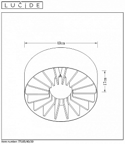 Накладной светильник Lucide Zidane 77185/40/30