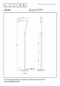 Торшер Lucide Milne 2767/12/31