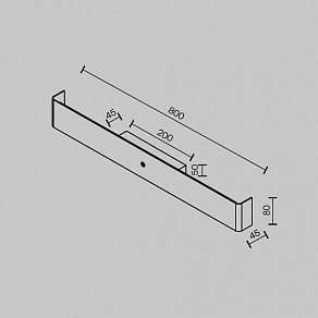 Накладной светильник Maytoni Bracket MOD492WL-L16BK