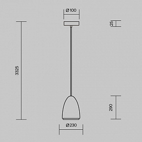 Подвесной светильник Maytoni Pilastro MOD430PL-01CM