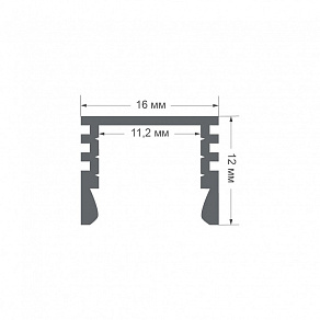 Профиль накладной Apeyron Electrics  08-10-01Ч