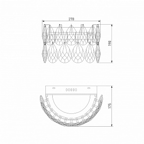 Накладной светильник Bogate's Marvel 437/1 Strotskis