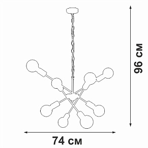 Подвесная люстра Vitaluce V4750 V4750-1/8