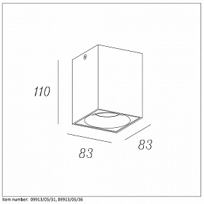 Накладной светильник Lucide Bentoo-Led 09913/05/36