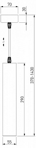 Подвесной светильник Elektrostandard Single 50161/1 LED золото