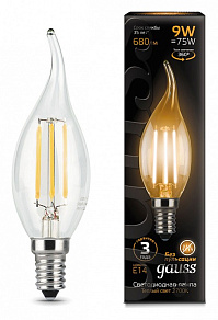 Лампа светодиодная Gauss 1048 E14 9Вт 2700K 104801109