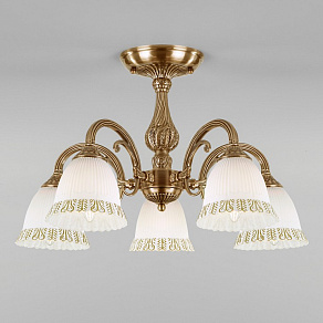 Люстра на штанге Eurosvet Campina 60107/5 античная бронза