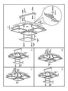 Потолочная люстра Globo Louise 48175-30D