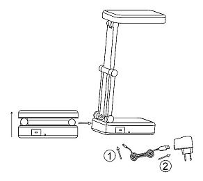 Настольная лампа офисная Globo Clap 58354