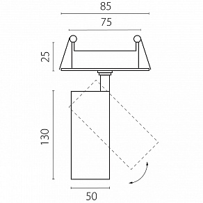 Спот Lightstar Canno Pro C4126RS