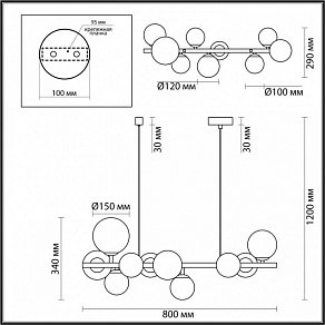 Подвесной светильник Odeon Light Tovi 4818/10