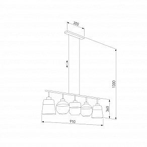 Подвесной светильник TK Lighting Amber 2382 Amber