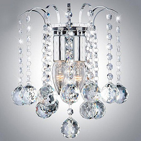 Накладной светильник Eurosvet Ostiniya 3299/2 хром/прозрачный хрусталь Strotskis