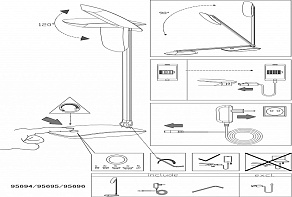Настольная лампа офисная Eglo ПРОМО Cajero 95696