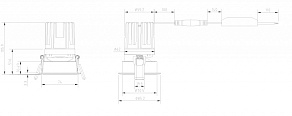 Встраиваемый светильник Maytoni Share DL051-1BMG