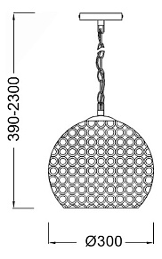 Подвесной светильник Mantra Crystal 4601