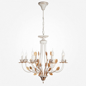 Подвесная люстра Eurosvet Flora 60023/8 белый с золотом