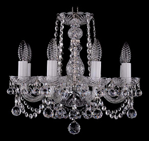 Подвесная люстра Bohemia Ivele Crystal 1402 1402/8/141/Ni/Balls