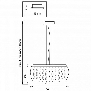 Подвесной светильник Lightstar Acquario 752084