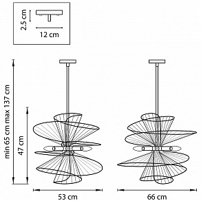 Люстра на штанге Lightstar Zeta 728163