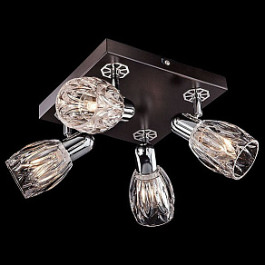 Спот Eurosvet 20028 20028/4 хром/венге