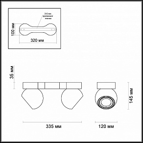 Спот Odeon Light Urfina 3536/2CL
