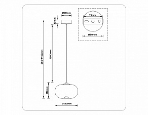 Подвесной светильник Ambrella Light LH LH11082