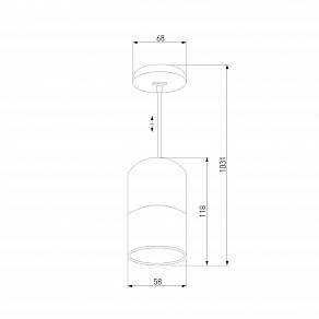 Подвесной светильник Eurosvet Mini Topper 50146/1 белый