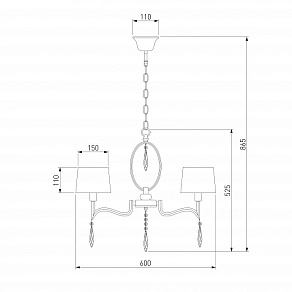 Подвесная люстра Eurosvet Madera 10093/5 хром/прозрачный хрусталь Strotskis
