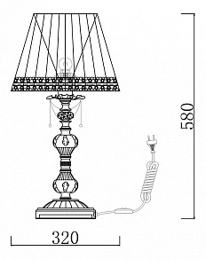 Настольная лампа декоративная Maytoni Lolita ARM305-22-W