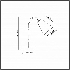Настольная лампа декоративная Odeon Light Dream 2281/1T
