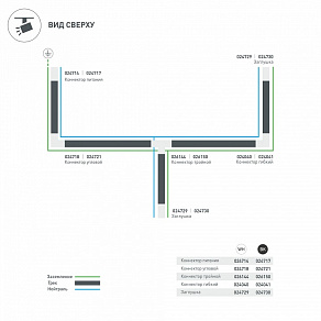 Заглушка для трека Arlight LGD-4TR 024729