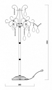 Торшер Freya Chabrol FR2302FL-04WG