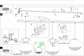 Подвесной светильник Eglo Montefio 1 93784