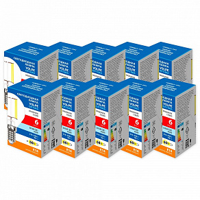 Набор из 10 ламп светодиодных Volpe OPTIMA Филамент E14 6Вт 4000K UL-00013916