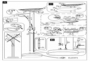 Торшер с подсветкой Eglo Baya LED 93876