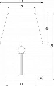 Настольная лампа декоративная Eurosvet Conso 01145/1 латунь