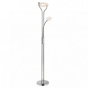 Торшер с подсветкой Arte Lamp Duetto led A5904PN-2BC