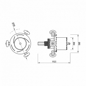 Крепление для шнура Arlight DRILL 052997